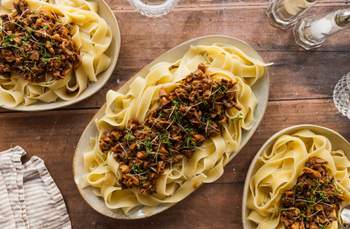 Pappardelle with Mushroom Ragout