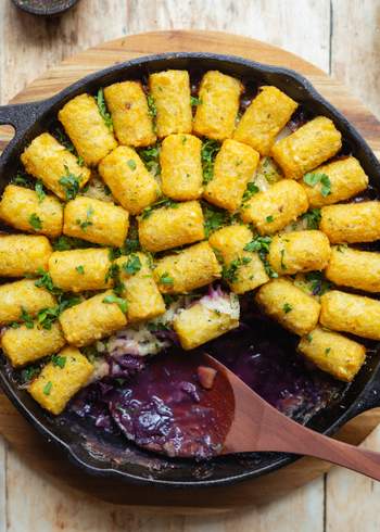 Veganer Weihnachts-Krokettenauflauf