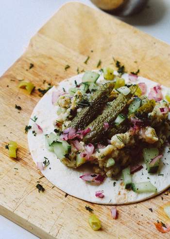 Veganer Kichererbsen-„Thunfisch“-Taco