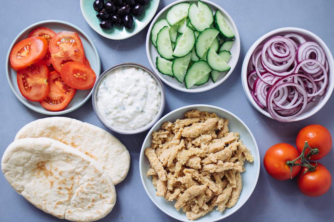 R198 Griechische Gyrostaschen mit selbstgemachtem Tzatziki