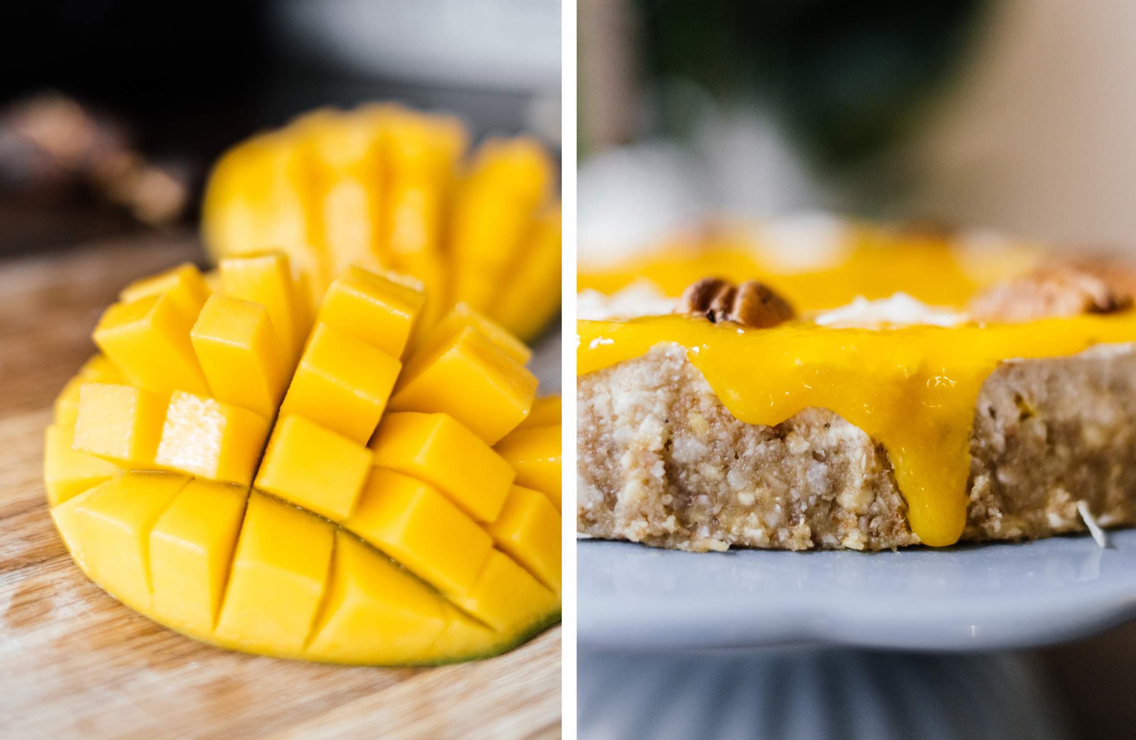 No-Bake Mango Cheesecake | Vegan Recipe - Zucker&Jagdwurst