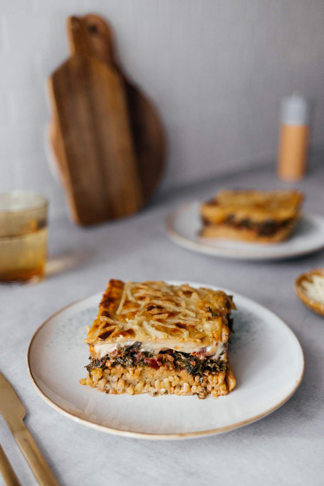 R791 Greek Pasta Casserole mit Grünkohl