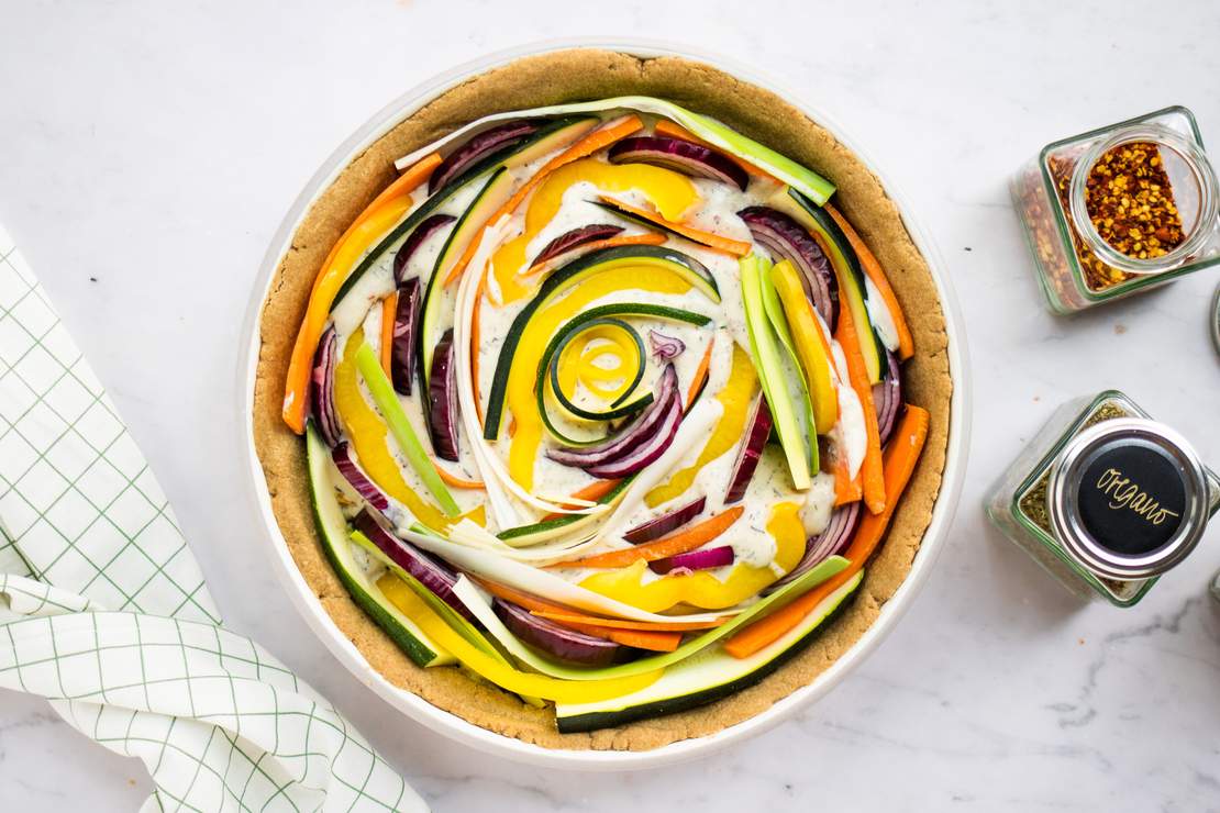 R650 Vegan Vegetable Quiche