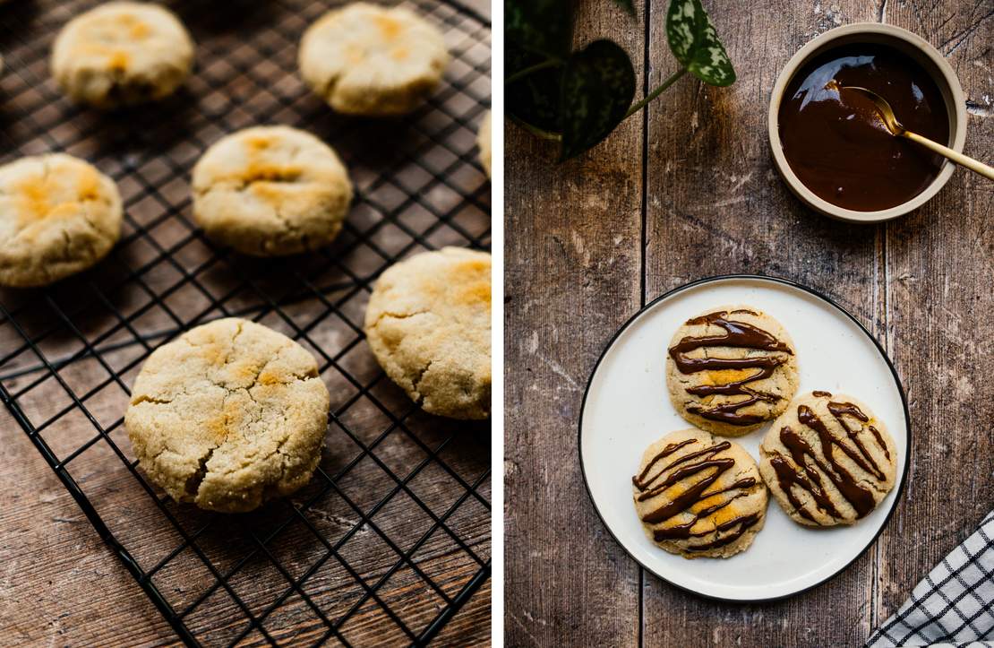 R733 Vegane Cookies mit flüssigem Kern (mit 5 Zutaten)