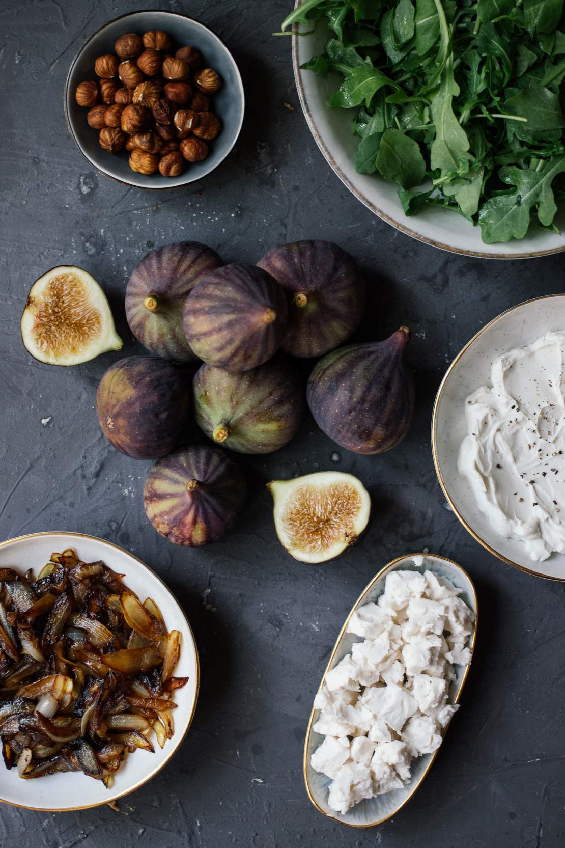 R535 Vegan Flatbread Mini Pizza with Figs and Balsamic Onions