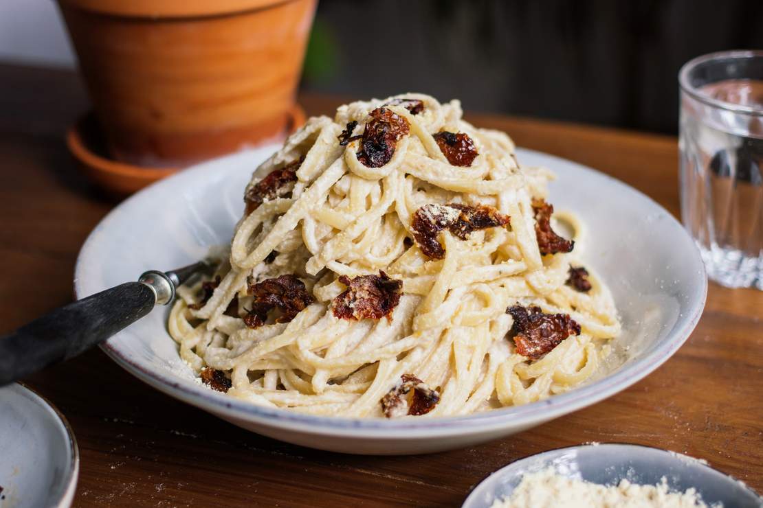 R293 Vegane Spaghetti Carbonara