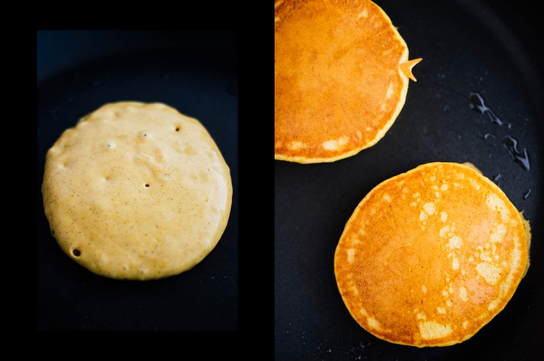 R579 Vegane Kürbis-Pancakes