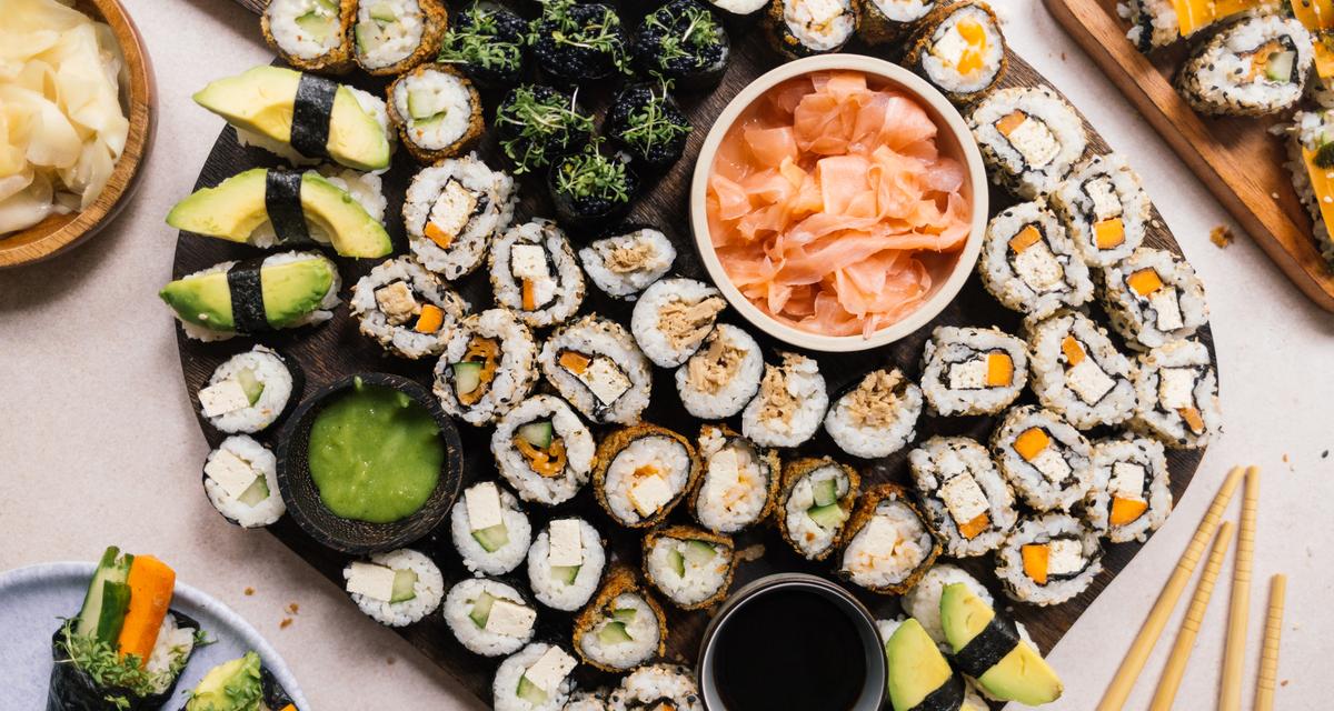 Homemade Vegan Sushi Platter - Zucker&Jagdwurst