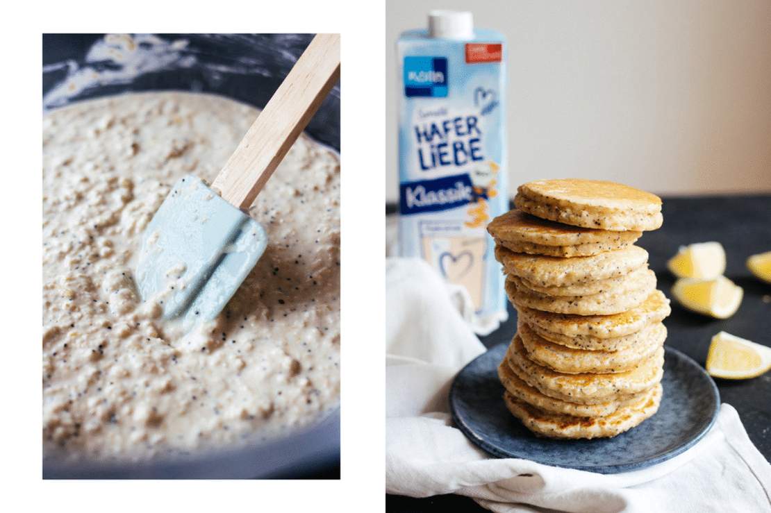 R456 Vegan Lemon Poppy Seed Pancakes with Oats