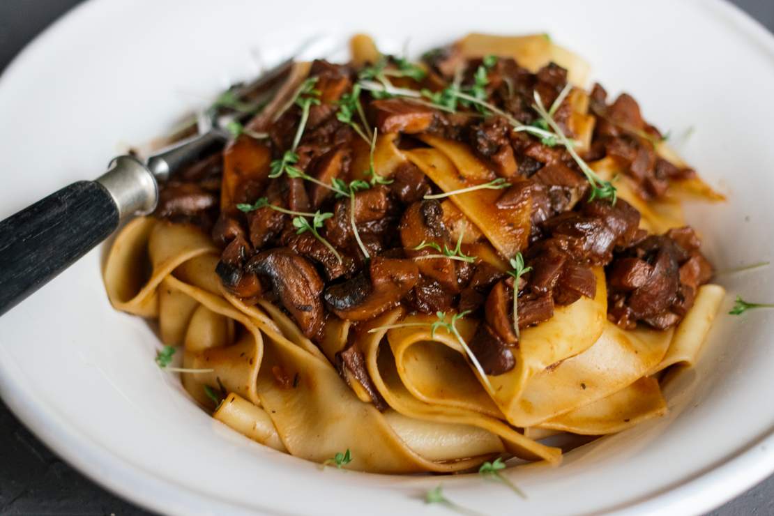 R345 Pappardelle mit Pilzragout