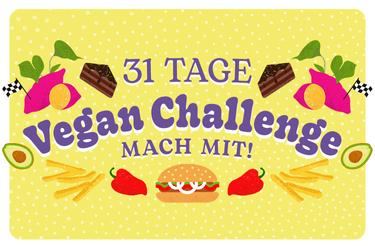 31 Tage Vegan Challenge Banner