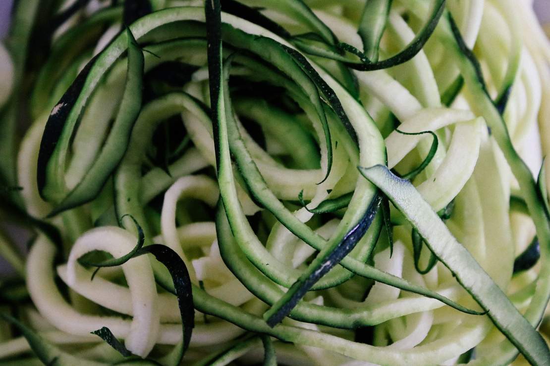 R85 Zoodles with cashew sauce