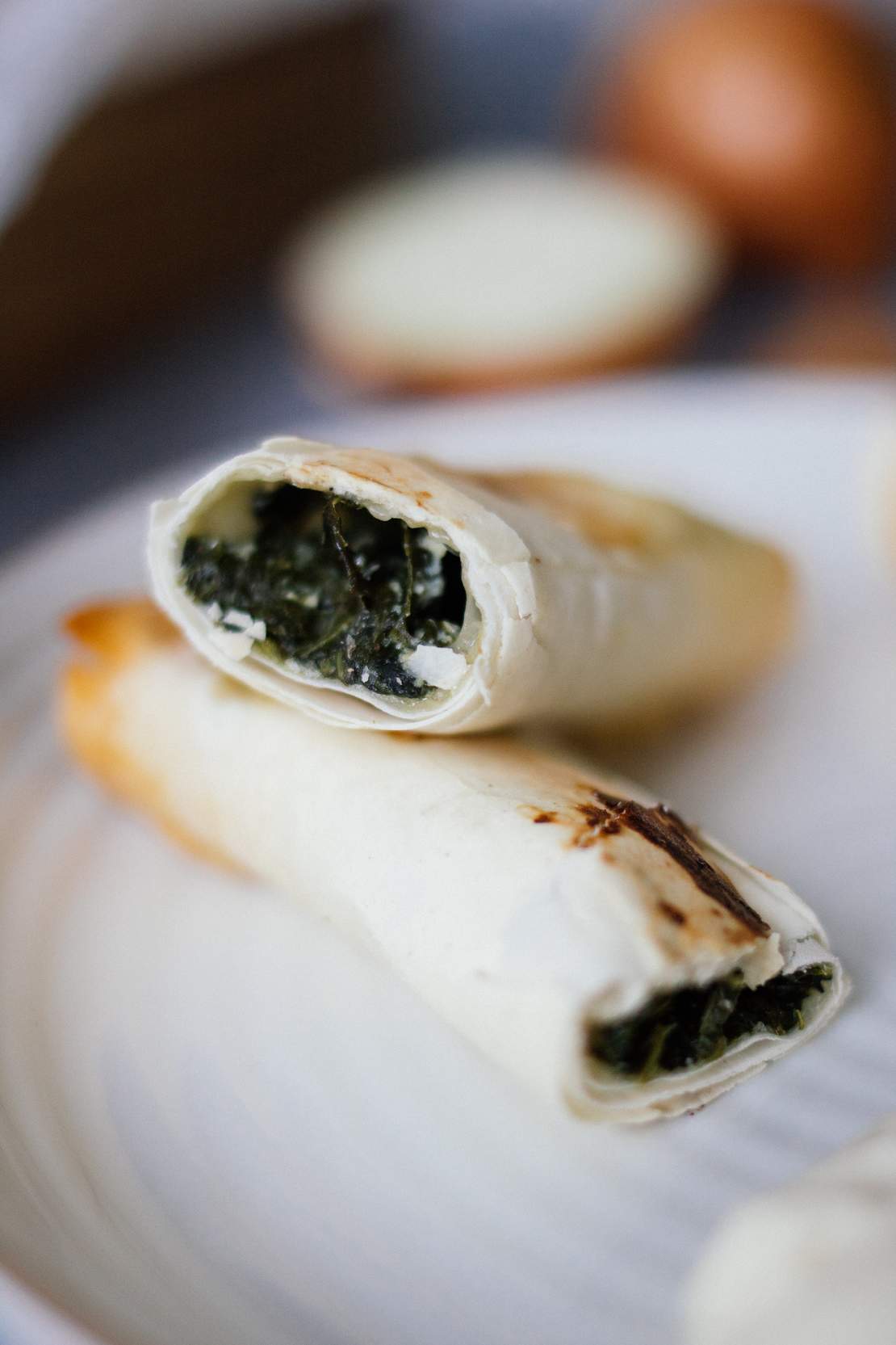 R343 Vegane Zigarren-Börek mit Spinat