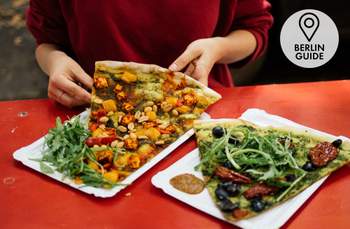 Vegan pizza in Berlin