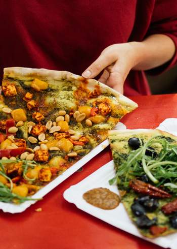 Vegane Pizza essen in Berlin