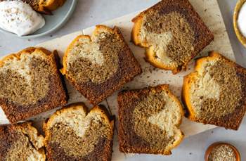 Veganer Marmorkuchen mit Miso