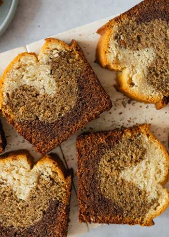 Veganer Marmorkuchen mit Miso