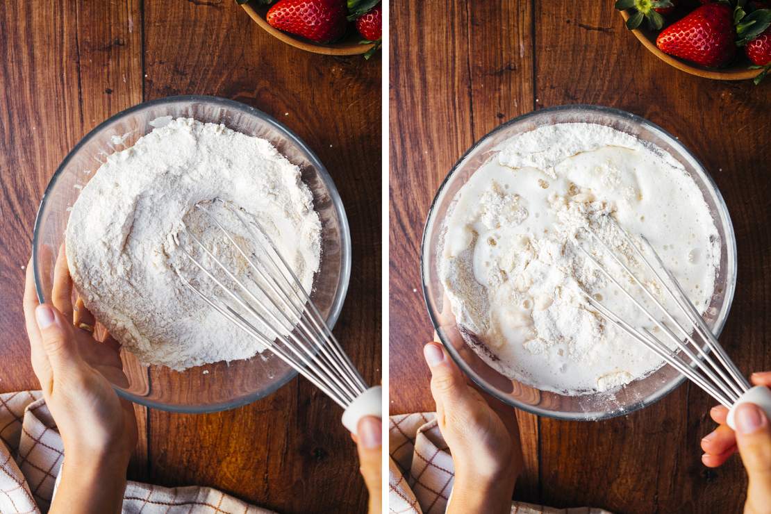 R54 Vegan Strawberry Cake with Whipped Cream