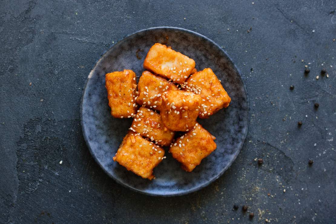 R274 Korean tacos with kimchi & gochujang tofu