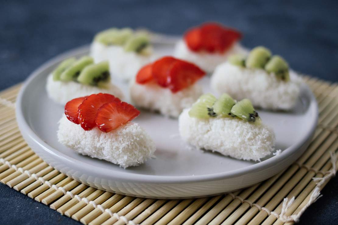 R186 Veganes Süßes Sushi