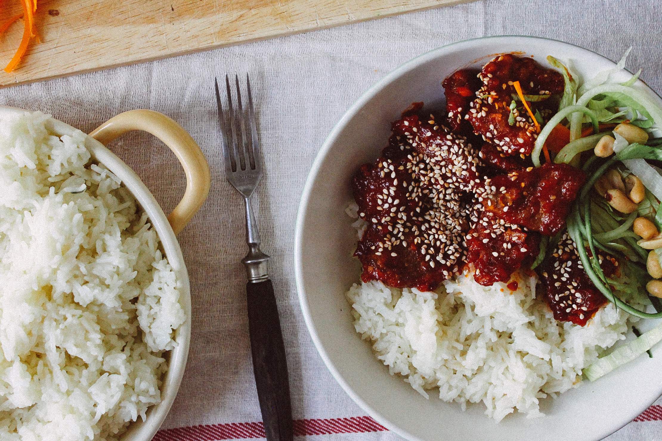 Vegan Fried Sweet & Spicy Chicken | Recipe - Zucker&Jagdwurst