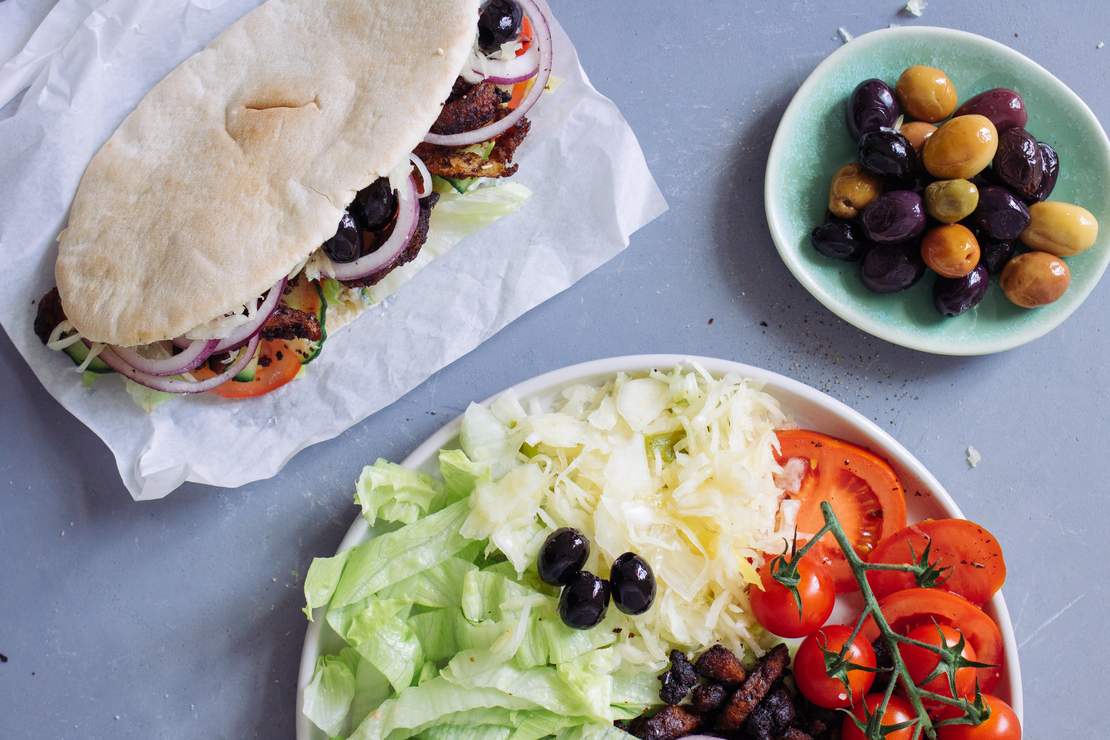 R198 Greek Gyros Sandwich with homemade Tzatziki