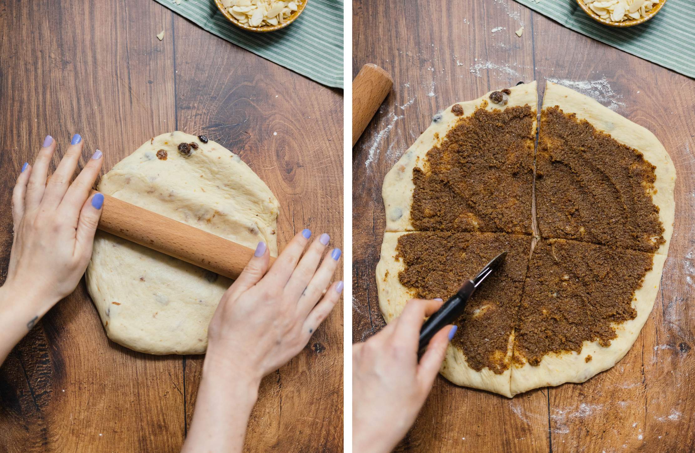 Vegane Osterbrot-Hörnchen mit Nussfüllung | Rezept - Zucker&amp;Jagdwurst