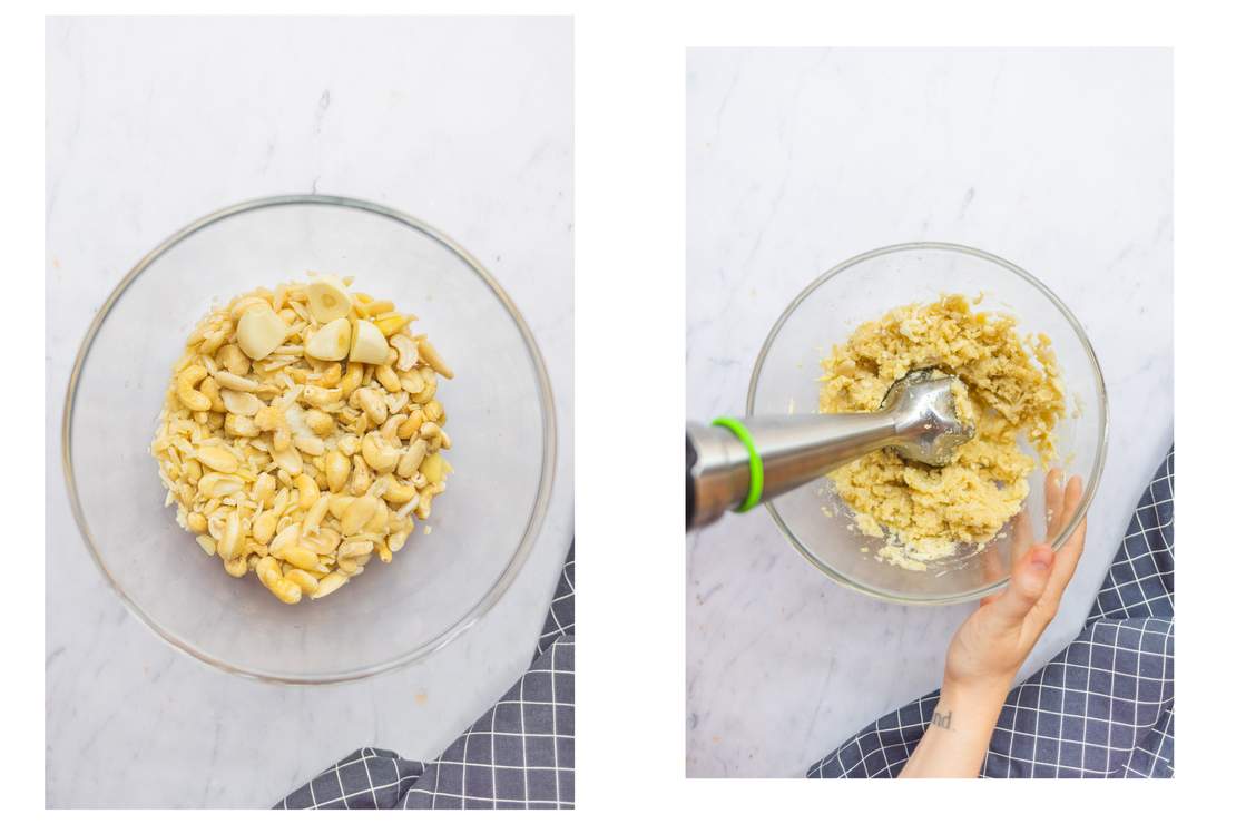 R165 Veganer Feta aus Mandeln und Cashews