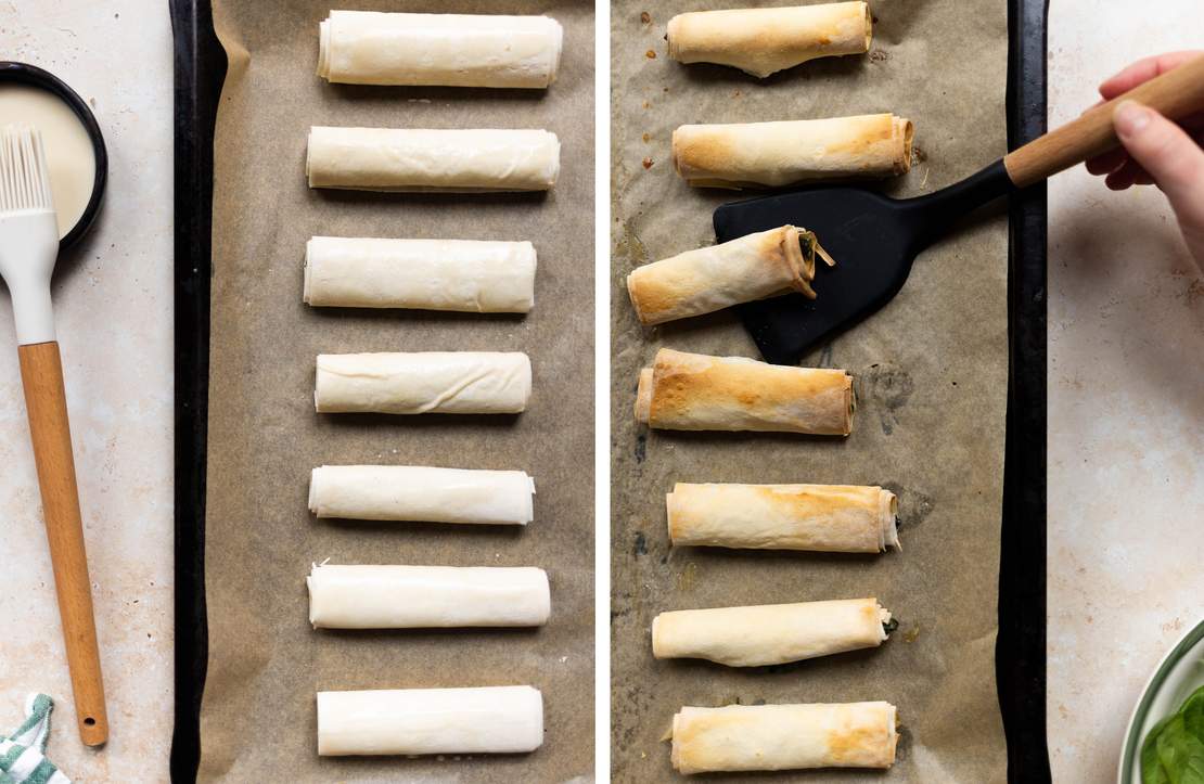 R343 Turkish Rolled Pastry with Spinach (Cigarette Borek) 