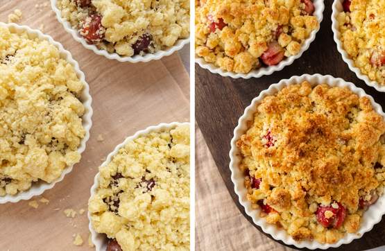 Veganer Stachelbeer-Crumble | Schnell und einfach - Zucker&amp;Jagdwurst