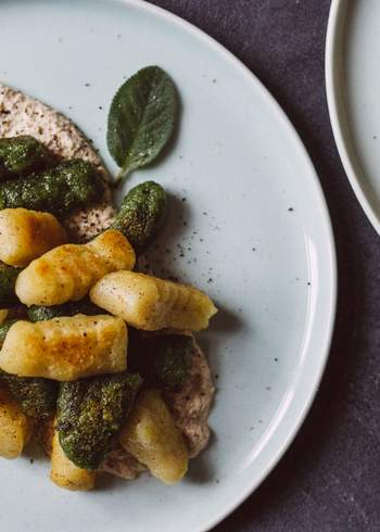 Vegan Gnocchi in Walnut Sauce and Sage Butter