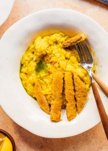 Veganes Risotto Milanese