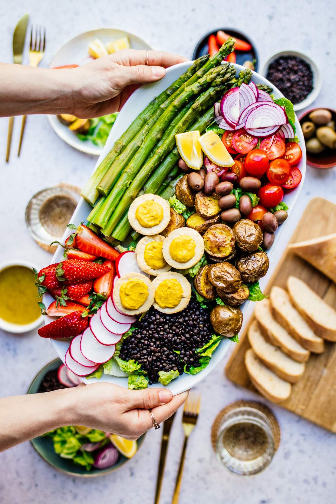 R514 Veganer Spargelsalat à la Salade Niçoise