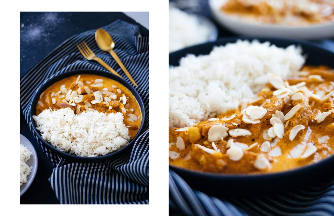 R386 Indian Soya Korma with Rice