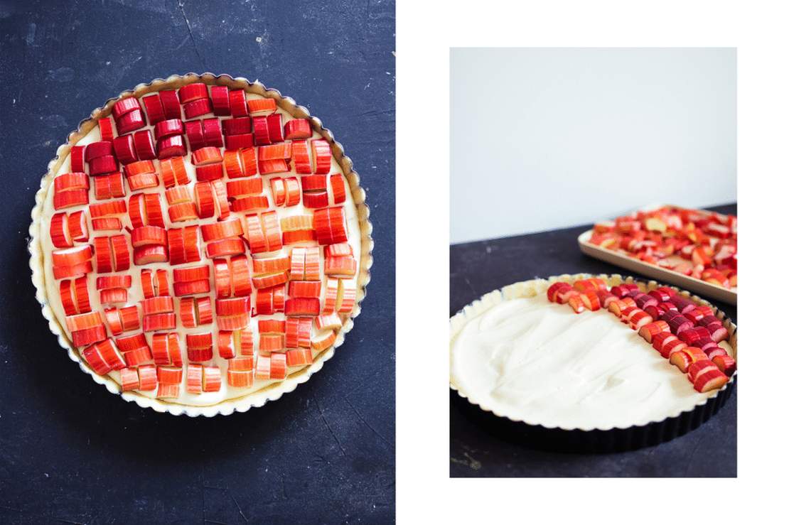 R501 Vegan, simple Rhubarb Tart