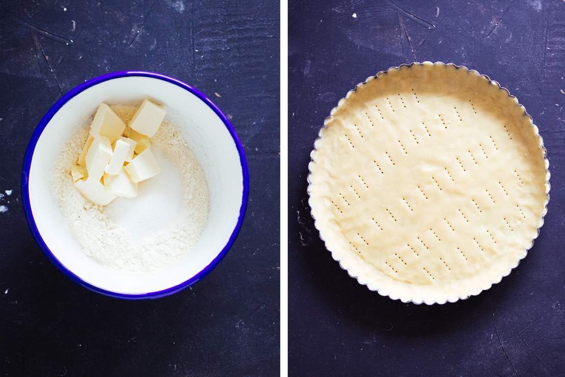R501 Vegan, simple Rhubarb Tart