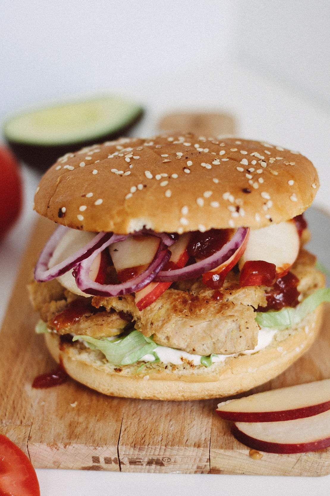 R137 Vegan Classic Burger with soy meat