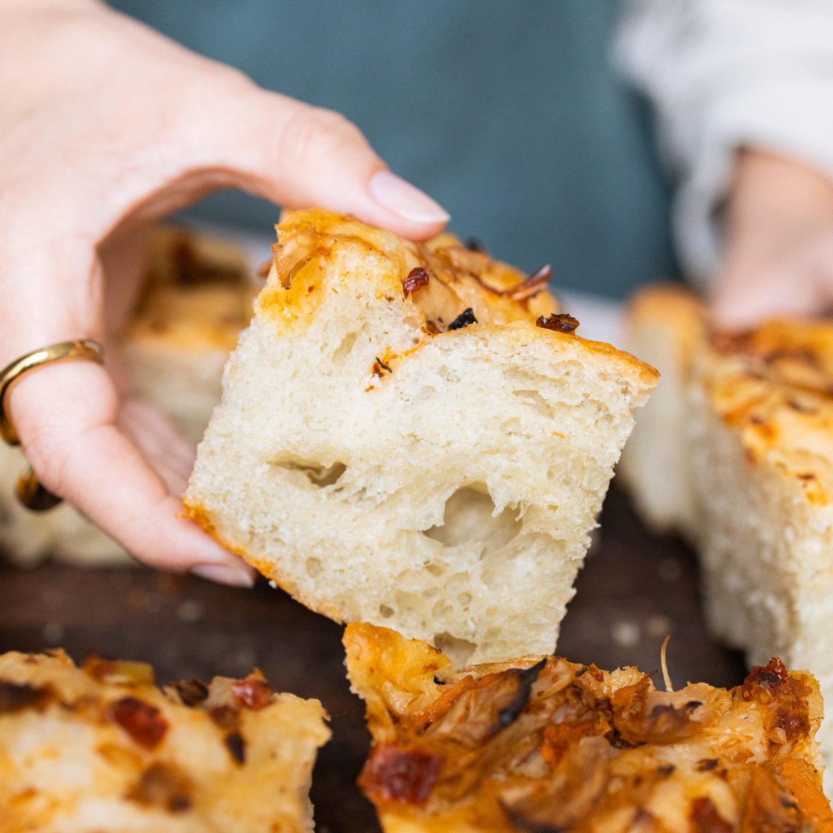 Vegane Kimchi-Focaccia