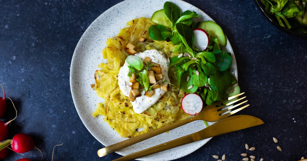 Vegan Cheese Spaetzle Hash Browns | Easy Recipe | Zucker&Jagdwurst