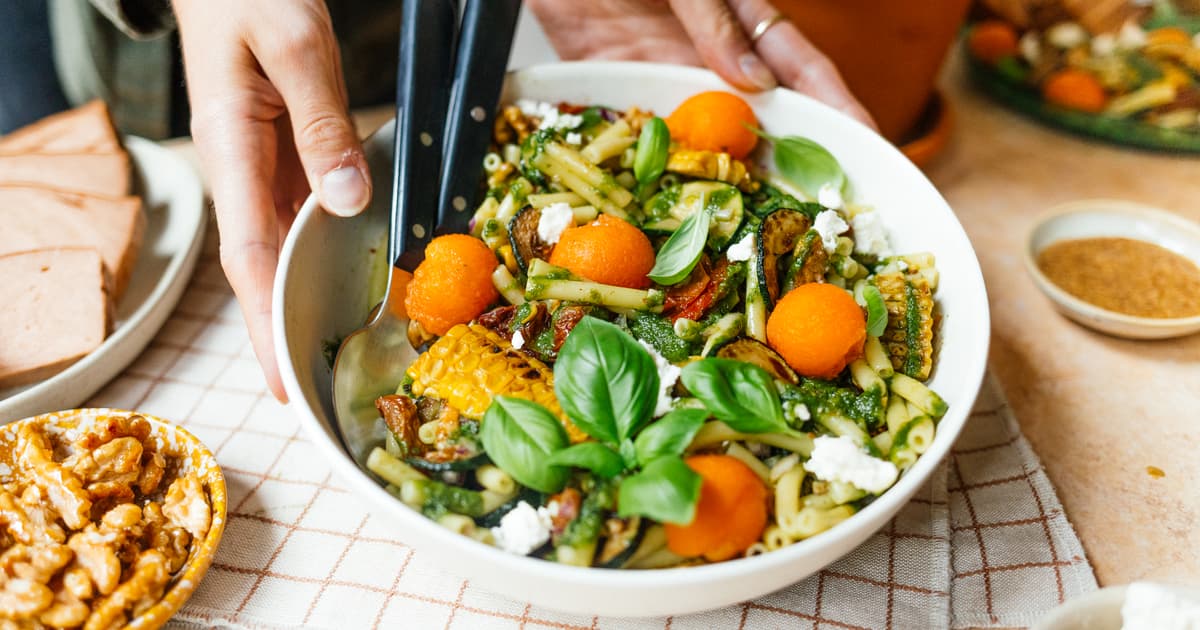 Quick Pasta Salad | Basil Dressing | Easy Recipe | Zucker&Jagdwurst