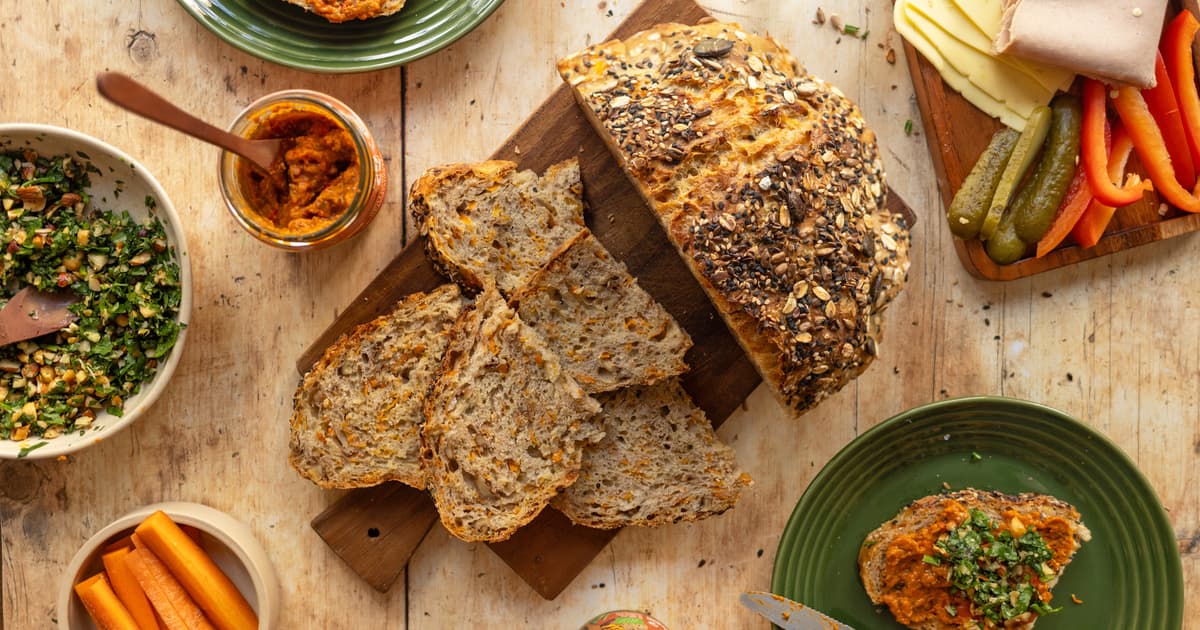 No Knead Bread With Carrots and Walnuts | Easy Recipe | Zucker&Jagdwurst