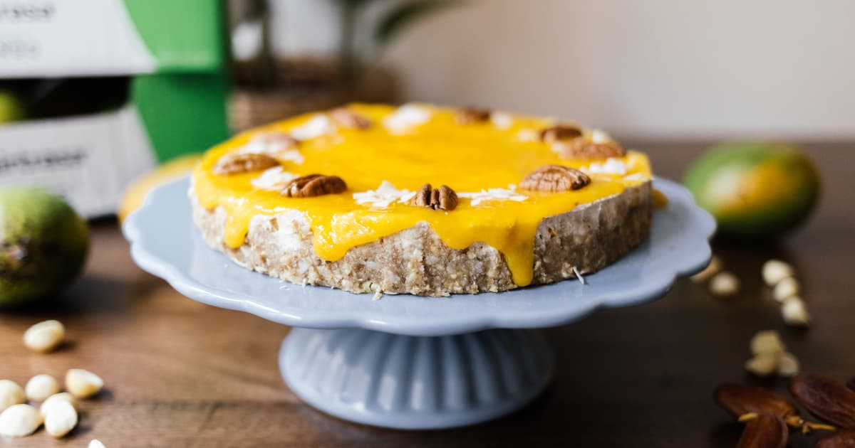 No-Bake Mango Cheesecake | Vegan Recipe | Zucker&Jagdwurst