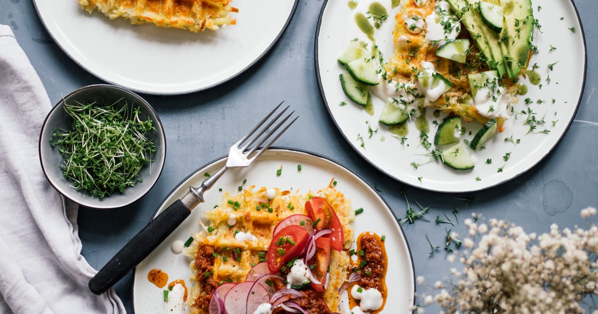 Vegan Crispy Potato Waffles | Quick & Easy Recipe | Zucker&Jagdwurst
