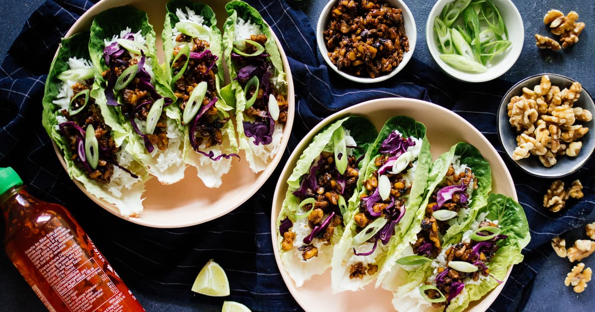 Vegan Lettuce Wraps with Rice & Mushrooms | Simple recipe | Zucker&Jagdwurst