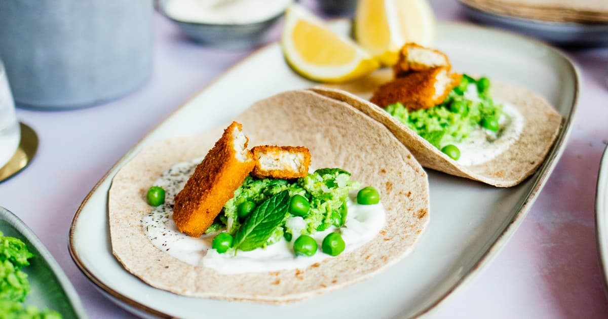 Vegan Fish Finger Tacos with Minty Pea Mash | Simple recipe | Zucker&Jagdwurst