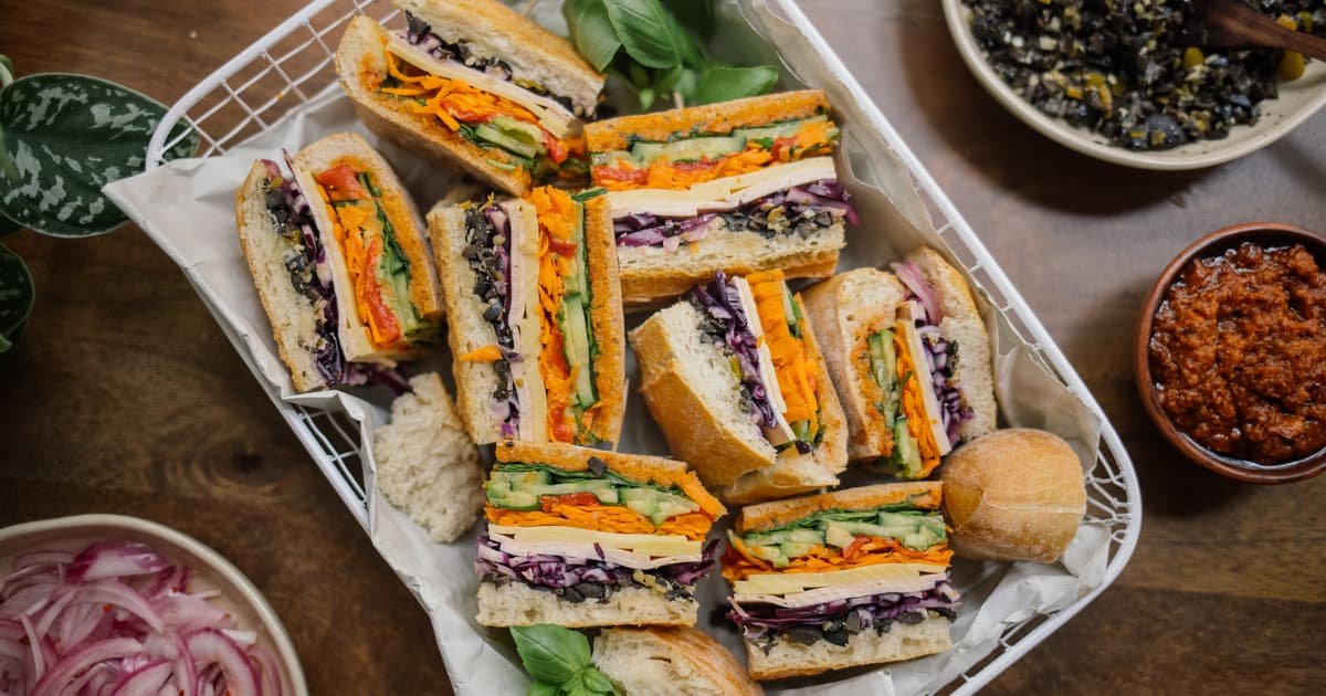 Vegan Picnic Sandwich XXL | Muffuletta | Recipe | Zucker&Jagdwurst