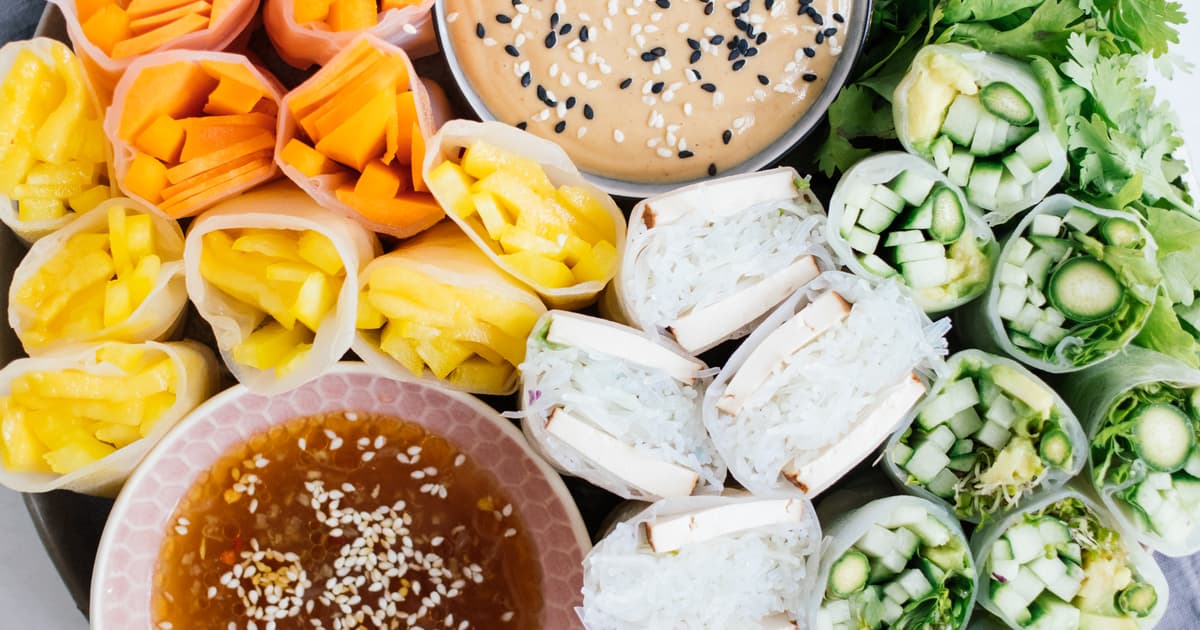 Vegan Summer Rolls with 2 Dips | Quick&Easy Recipe | Zucker&Jagdwurst