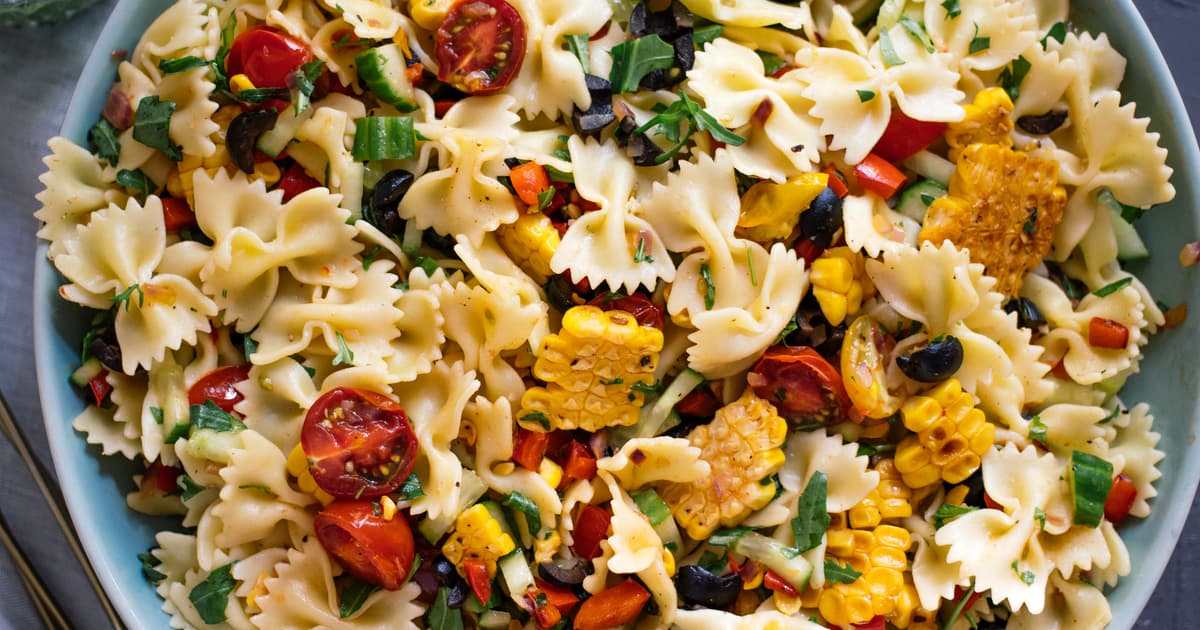 Vegan Pasta Salad with Basil Vinaigrette | Quick&Easy | Zucker&Jagdwurst