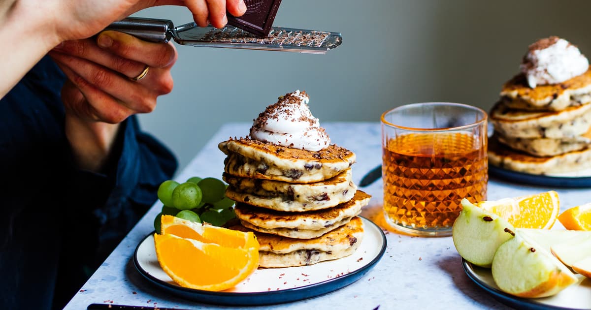 Vegan Stracciatella Pancakes | Simple Breakfast Recipe | Zucker&Jagdwurst