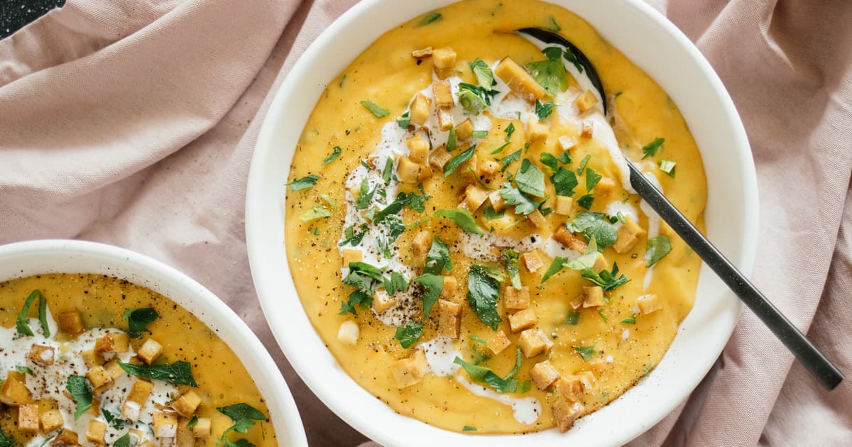 Vegan potato soup with smoked tofu | Easy & Quick Recipe | Zucker&Jagdwurst